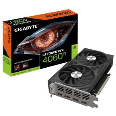 Tarjeta de video Gigabyte GeForce RTX 4060 Ti WINDFORCE OC 16G, 16GB GDDR6, PCI-E 4.0
