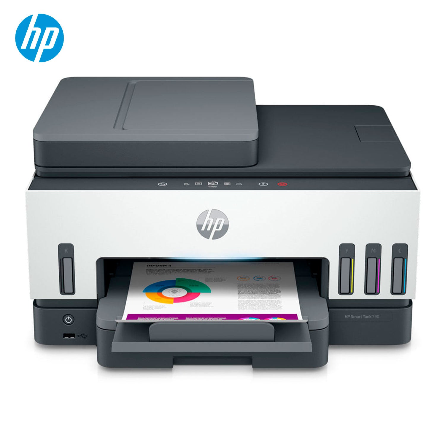 Impresora Multifuncional HP Smart Tank 790 Wireless WiFi/BT/ETH (4WF66A#AKY)