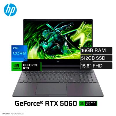 Laptop HP Victus 15-FA2787NR Intel Core i7 13620H Ram 16GB Disco 512GB Video Nvidia RTX 5060 8GB 15.6" FHD Windows 11 (BM7B7UA#ABA)