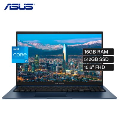 Laptop ASUS Vivobook 15 X1504VA-E82189 Intel Core i5 1334U Ram 16GB Disco 512GB SSD 15.6" FHD Tactil FreeDos (90NB10J1-M02SZ0)