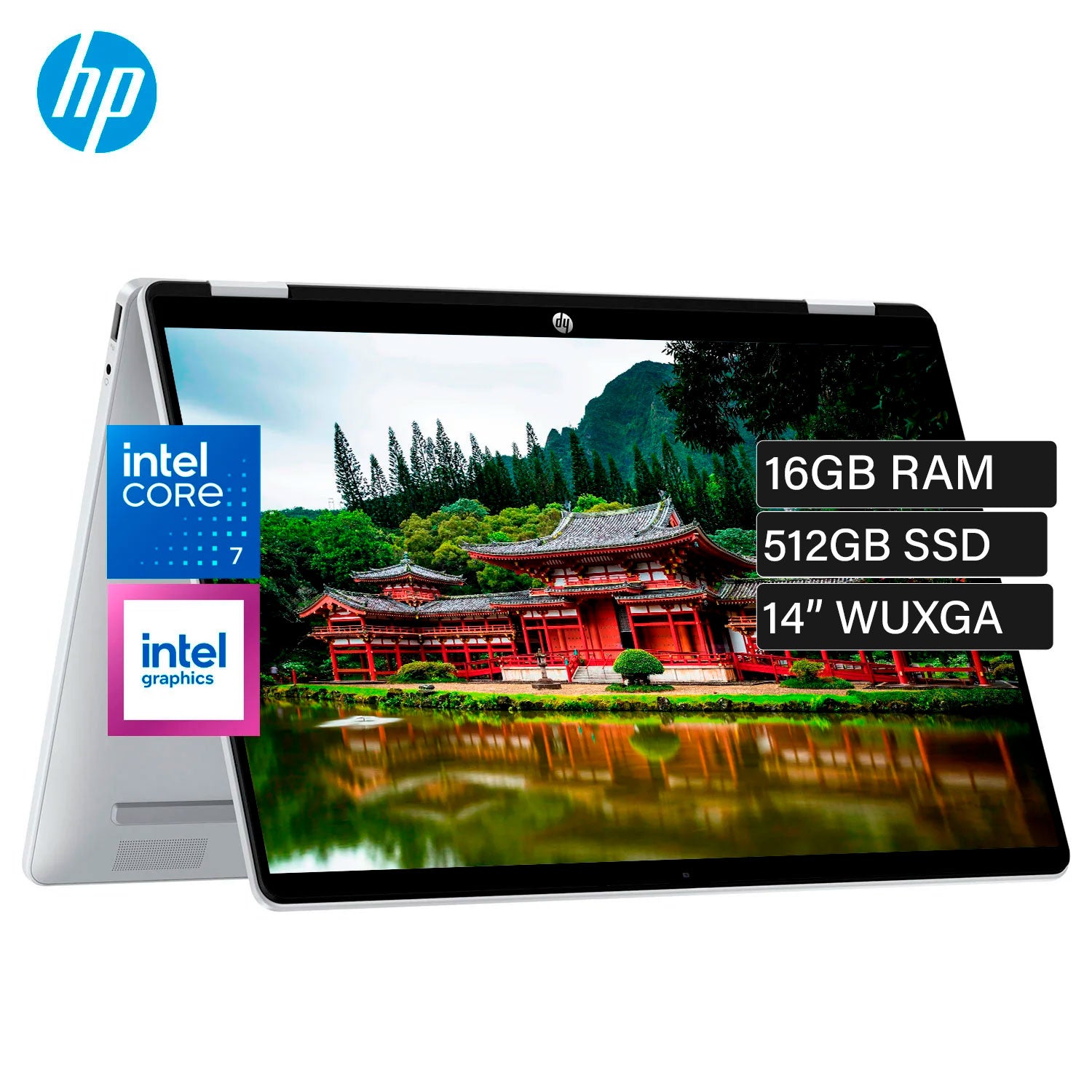 Laptop HP OmniBook 5 Flip 14-FP0023DX Intel Core 7 150U Ram 16GB Disco 512GB SSD 14" WUXGA Tactil Windows 11 (B86Q7UA#ABA)