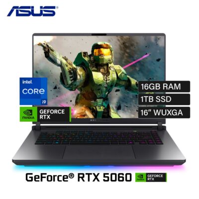 Laptop Asus ROG Strix G16 (2025) G615JMR-RV017W Intel Core i9 14900HX Ram 16GB Disco 1TB SSD Video RTX 5060 8GB 16" WUXGA Windows 11 (90NR0LB1-M000J0)
