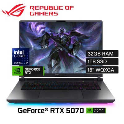 Laptop ROG Strix G16 (2025) G615LP-MS96 Intel Core Ultra 9 275HX Ram 32GB Disco 1TB SSD Video Nvidia RTX 5070 8GB 16" WQXGA Windows 11 (90NR0LN1-M000R0)