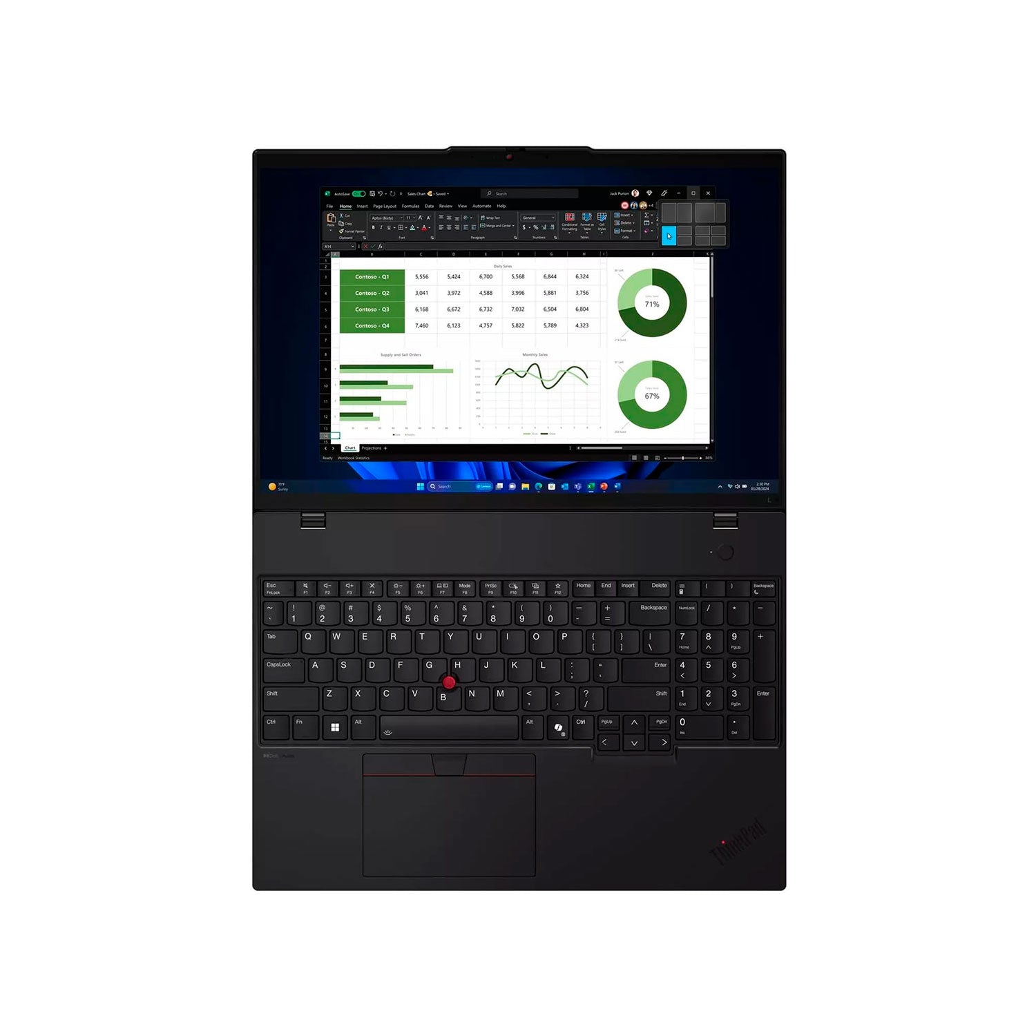 Laptop Lenovo ThinkPad L16 Gen 1 Intel Core Ultra 7 155U Ram 16GB Disco 1TB SSD 16" WUXGA Windows 11 Pro (21L40016LM) - Imagen 4