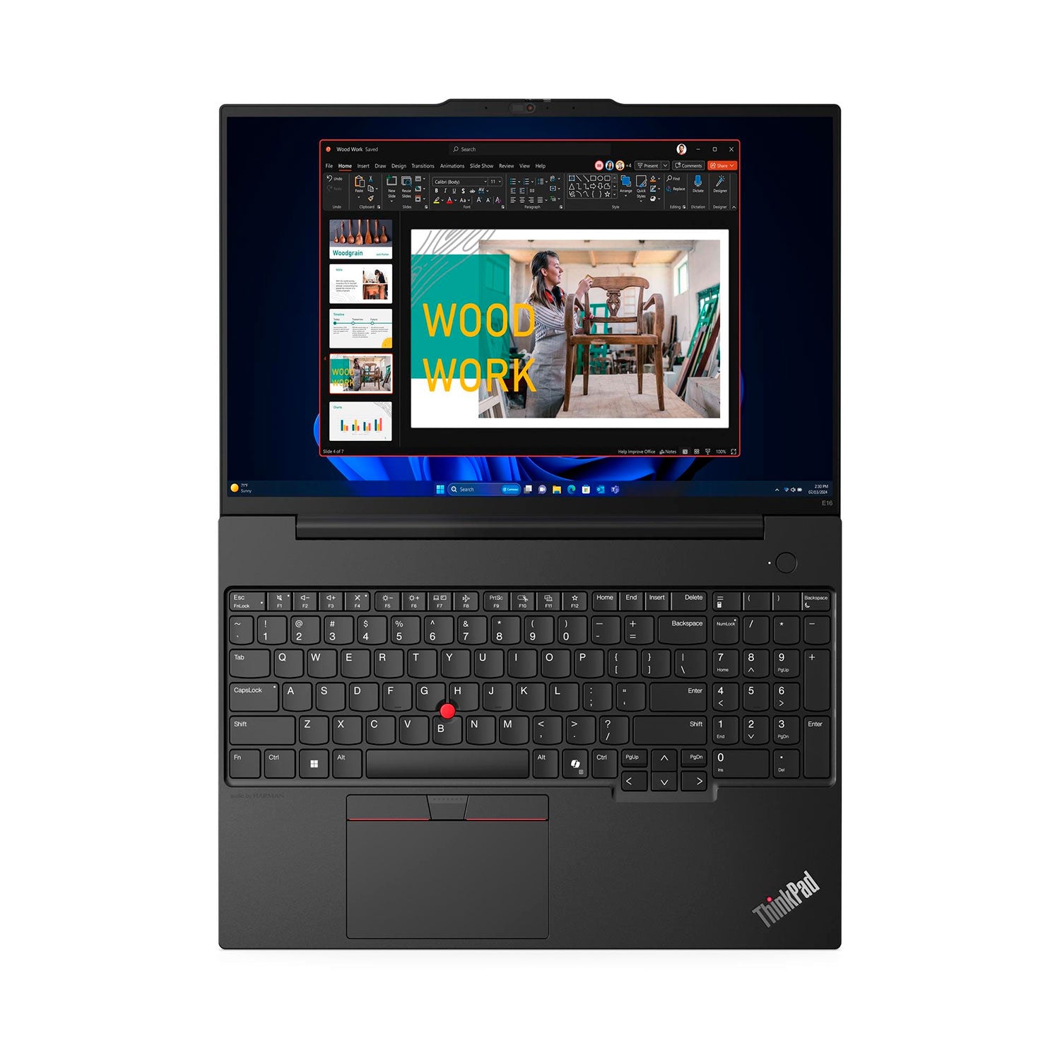 Laptop Lenovo ThinkPad E16 Gen 2 Intel Core Ultra 7 155H Ram 16GB Disco 512GB SSD 16" WUXGA Windows 11 Pro (21MB0011LM) - Imagen 4