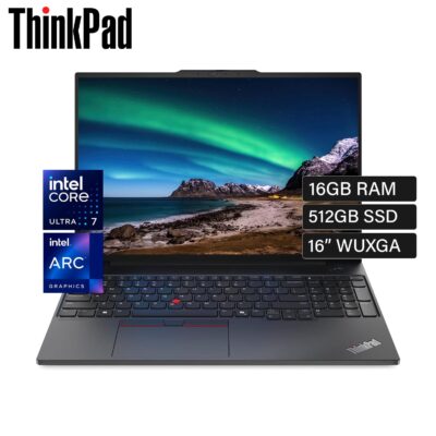 Laptop Lenovo ThinkPad E16 Gen 2 Intel Core Ultra 7 155H Ram 16GB Disco 512GB SSD 16" WUXGA Windows 11 Pro (21MB0011LM)