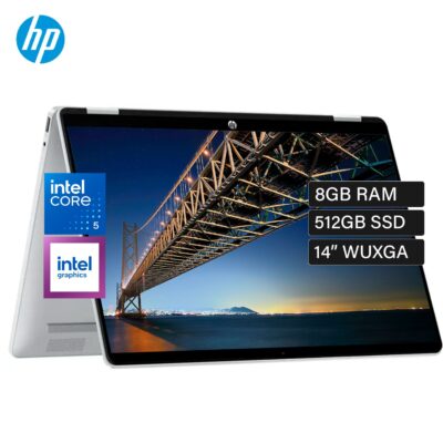 Laptop HP OmniBook 5 Flip 14-FP0013DX Intel Core 5 120U Ram 8GB Disco 512GB SSD 14" WUXGA Windows 11 B5UJ3UA#ABA