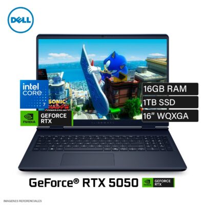 Laptop Dell Alienware 16 Aurora AC16250 Intel Core 7 240H Ram 16GB Disco 1TB SSD Video Nvidia RTX 5050 8GB 16" WQXGA Windows 11