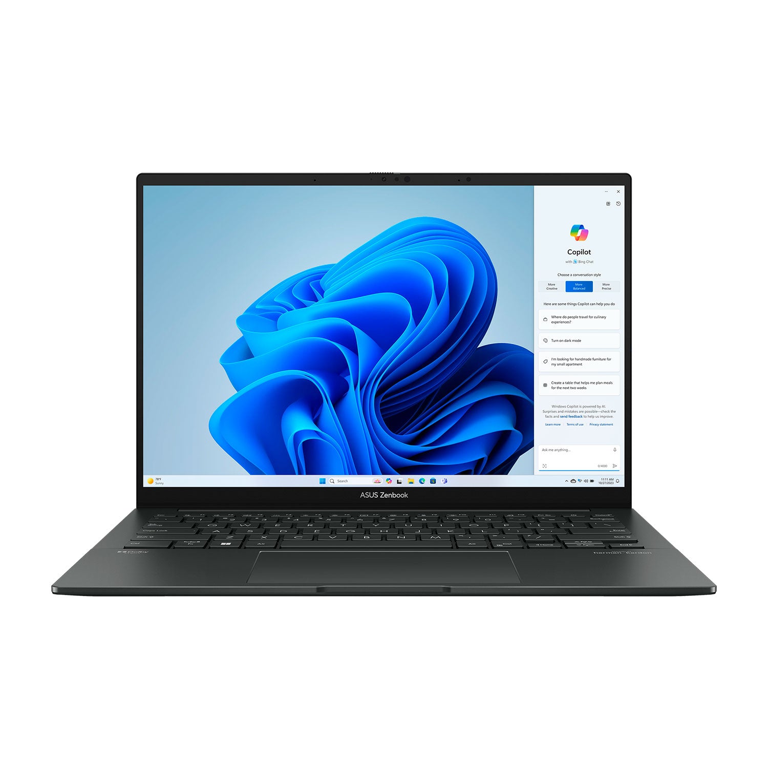 Laptop Asus Zenbook Q415MA-U5512 Intel Core Ultra 5 125H Ram 8GB Disco 512GB SSD 14" WUXGA OLED Tactil Windows 11 (90NB11R7-M00H00) - Imagen 2