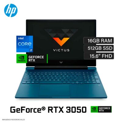 Laptop HP Victus 15-FA0007LA Intel Core i7 12650H RAM 16GB Disco 512GB SSD Video Nvidia RTX 3050 4GB 15.6" Windows 11 (8U8B8LA#ABM)