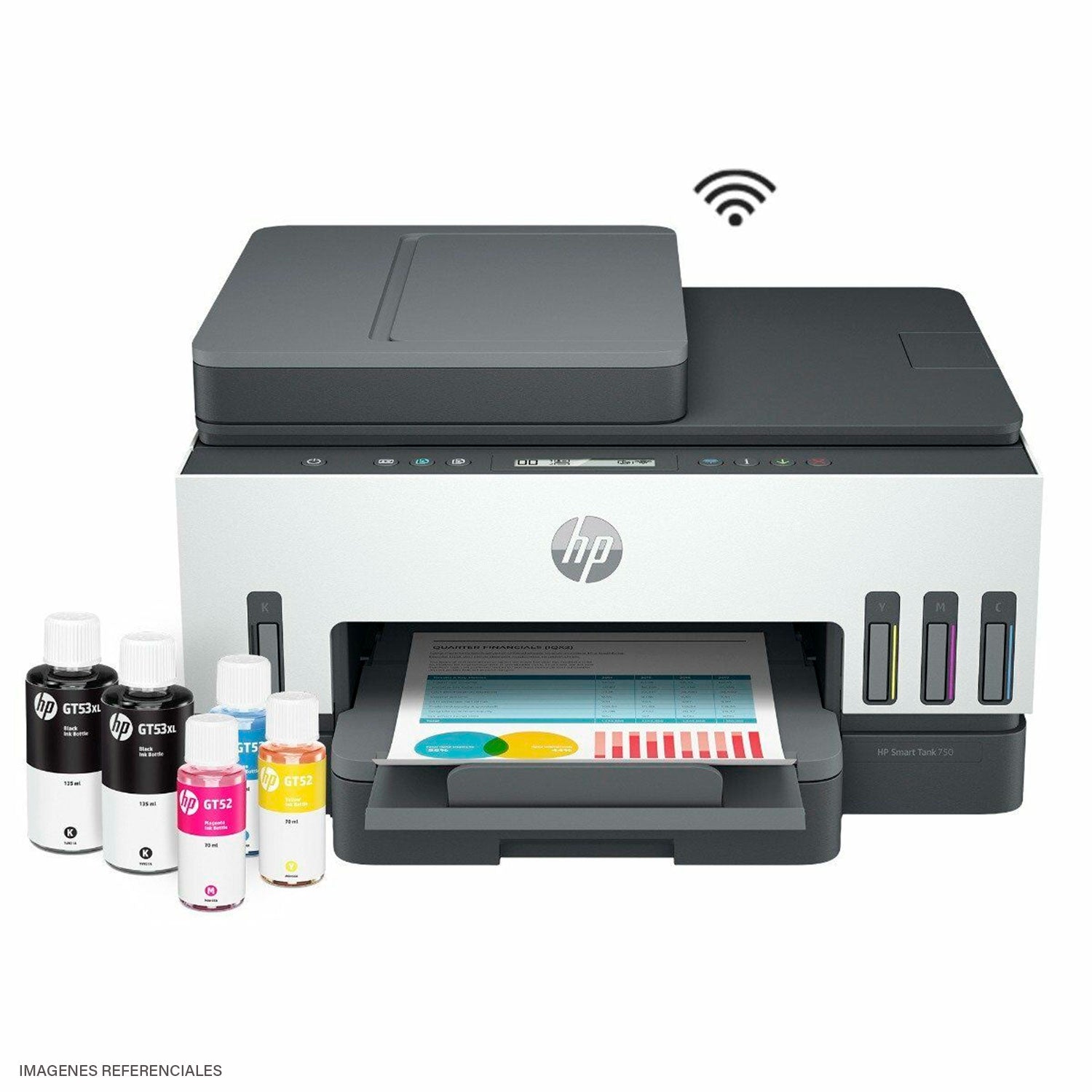 Impresora Multifuncional Hp Smart Tank 750 Wifi/Bt/Lan (6UU47A#AKY) - Imagen 3