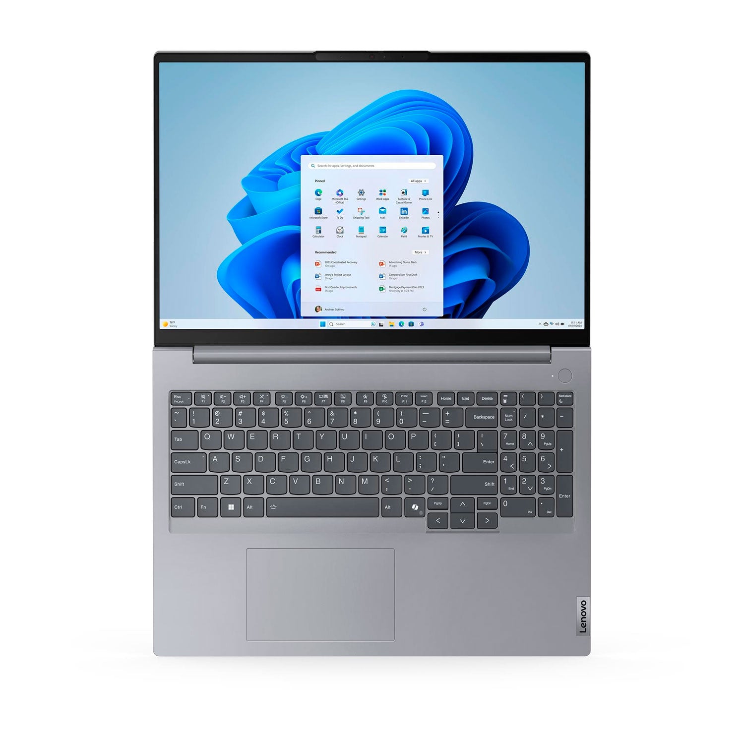 Laptop Lenovo ThinkBook 16 G7 Intel Core Ultra 7 155H Ram 16GB Disco 512GB 16" WUXGA WINDOWS 11 PRO (21MS00B5LM) - Imagen 4