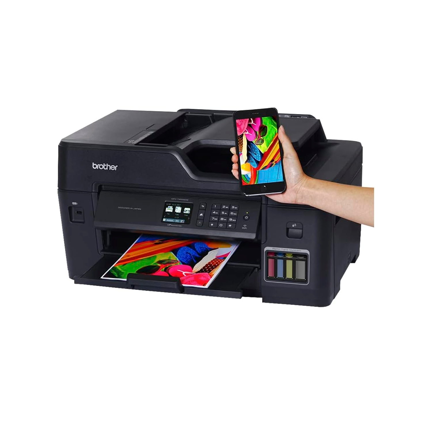 Impresora Multifuncional Wifi Brother MFC T4500DW A3, Duplex y Adf - Imagen 3