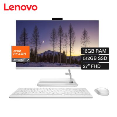 Lenovo AIO Ideacentre 3 Amd Ryzen 7 7730U Ram 16GB Disco 512GB SSD 27" FHD (F0FY00Q9LD)