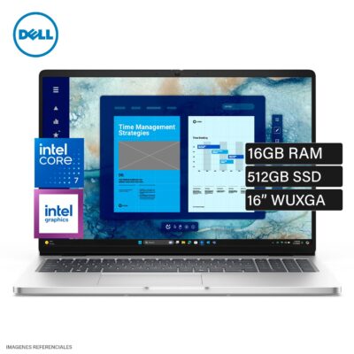 Laptop Dell Pro 16 PC16250 Intel Core 7 150U Ram 16GB Disco 512GB SSD 16" WUXGA Windows 11 Pro
