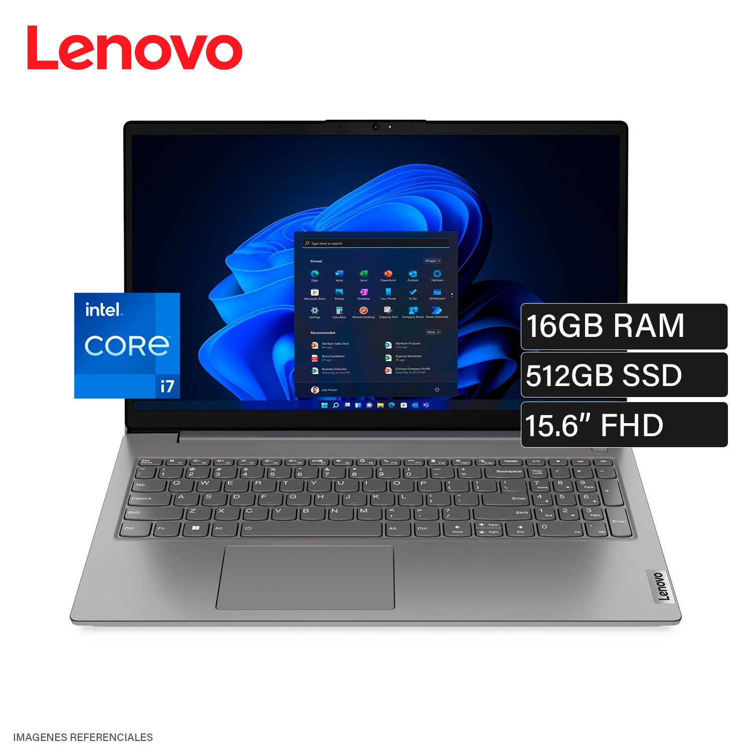 Laptop Lenovo V15 Gen 4 IRU Intel Core i7-13620H Ram 16GB Disco 512GB SSD 15.6" FHD Windows 11 Pro (83A100R1LMRW)