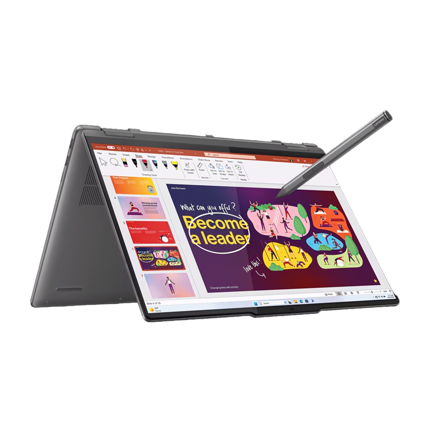 Laptop Lenovo Yoga Slim 7 16IML9 Intel Core Ultra 7 155U RAM 16GB Disco 1TB SSD 16" WUXGA Windows 11 - Imagen 2